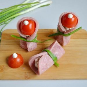 Roulés au jambon et au fromage