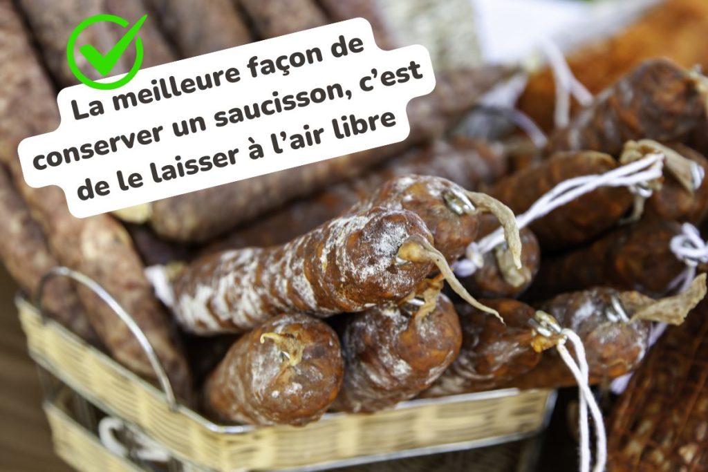 Voici comment bien conserver un saucisson sec