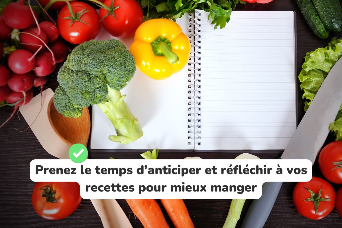 planification des recettes de la semaine en faisant ses courses en ligne