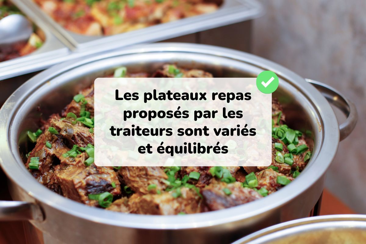variété des menus proposés par les traiteurs locaux en livraison au travail