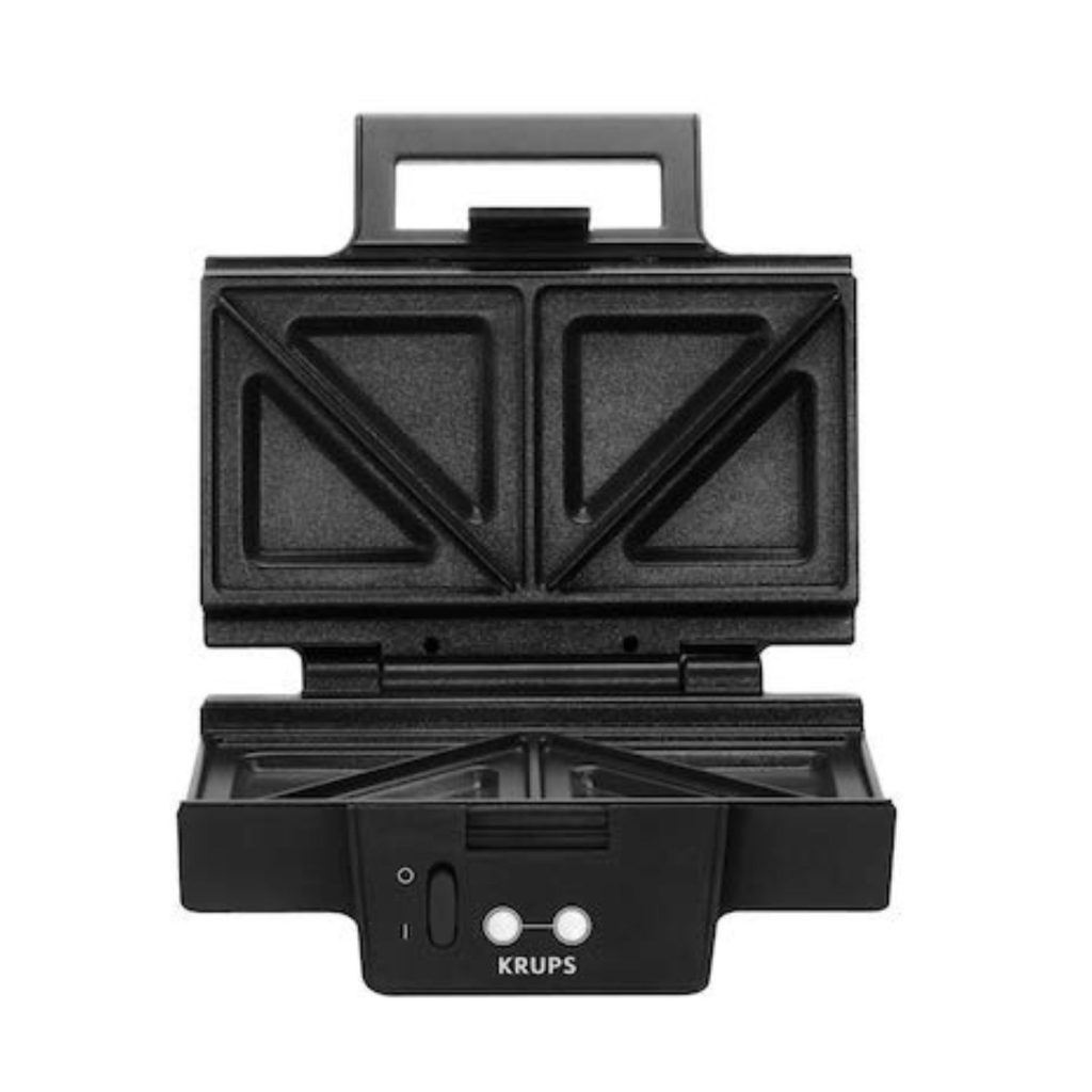 l'appareil à croques Krups FDK 451 ouvert