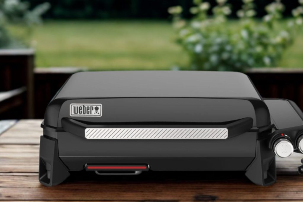utilisation de la plancha gaz Weber Premium Slate GP
