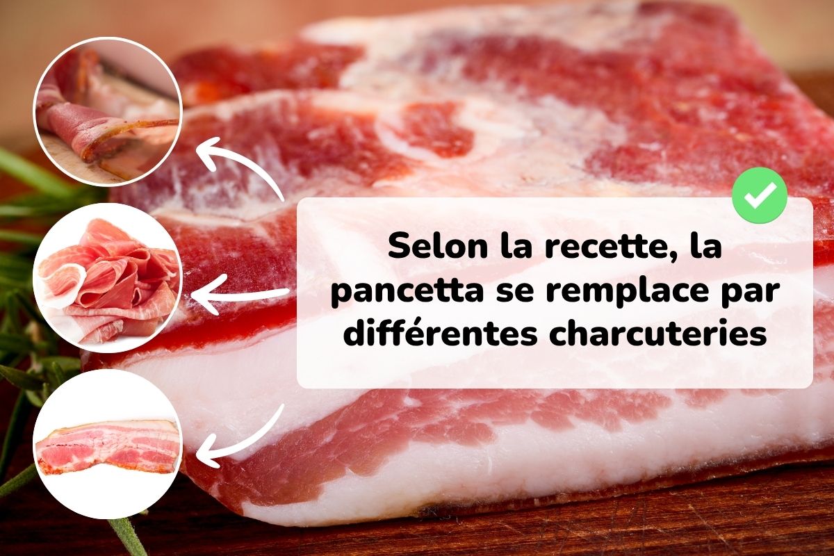 les différentes charcuteries qui existent pour remplacer la pancetta