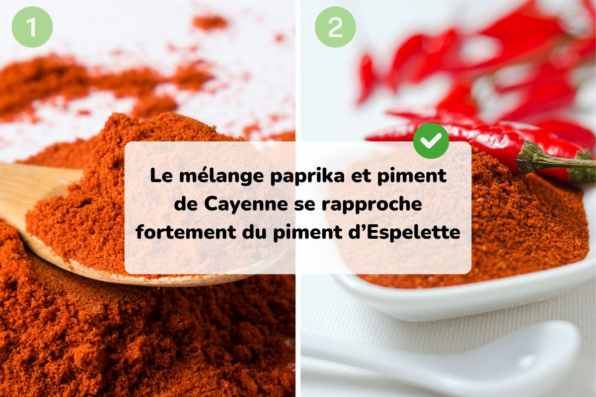 la meilleure alternative au piment d'espelette : le paprika et le piment de cayenne