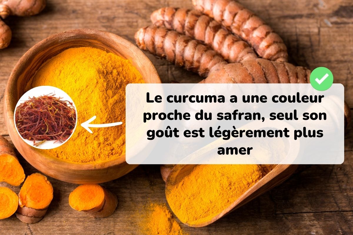 remplacer le safran par du curcuma