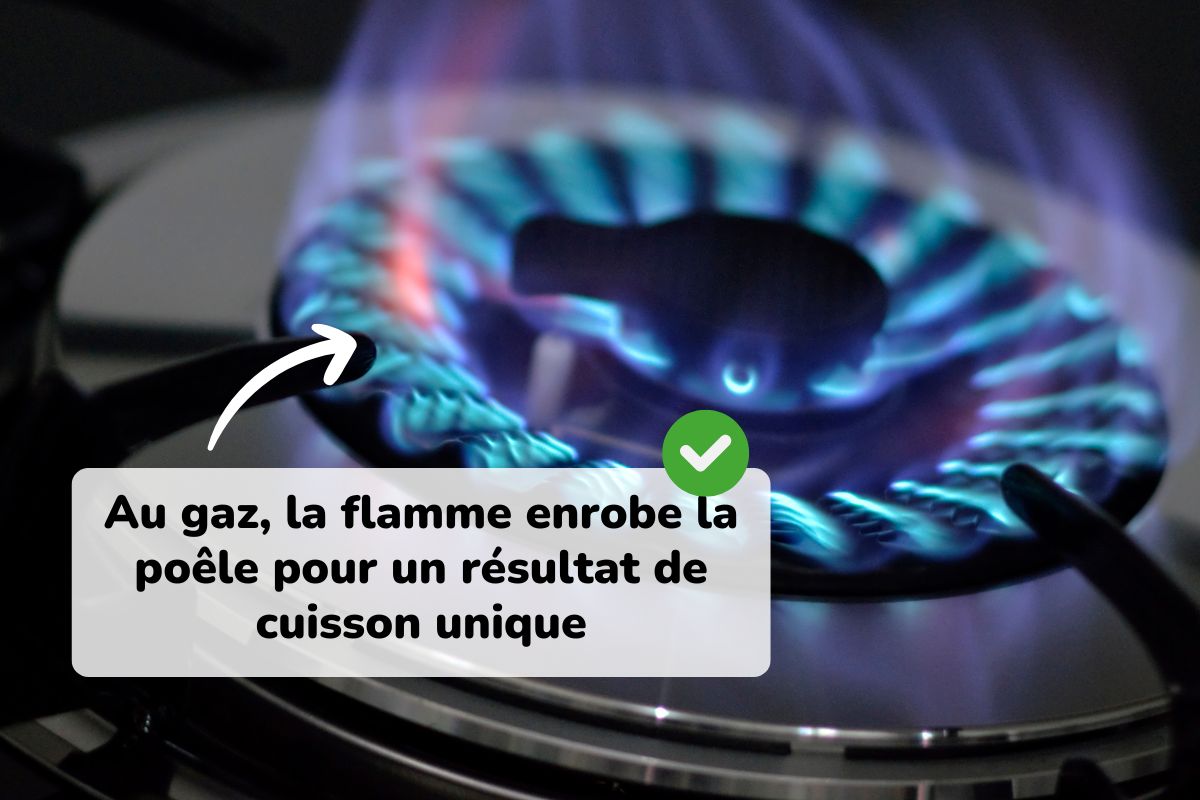 qualité de cuisson d'une plaque induction vs plaque gaz