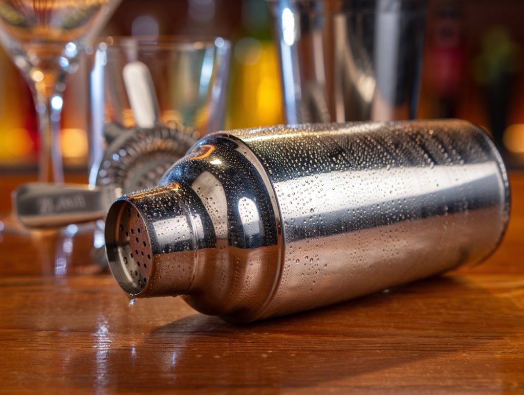 entretien d'un shaker à cocktail