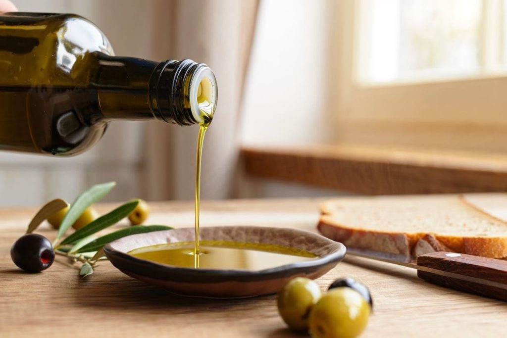 cuisiner avec de l'huile d'olive bio