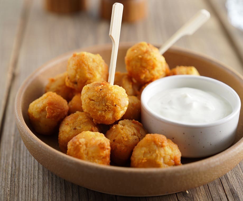 boulettes de poulet panées