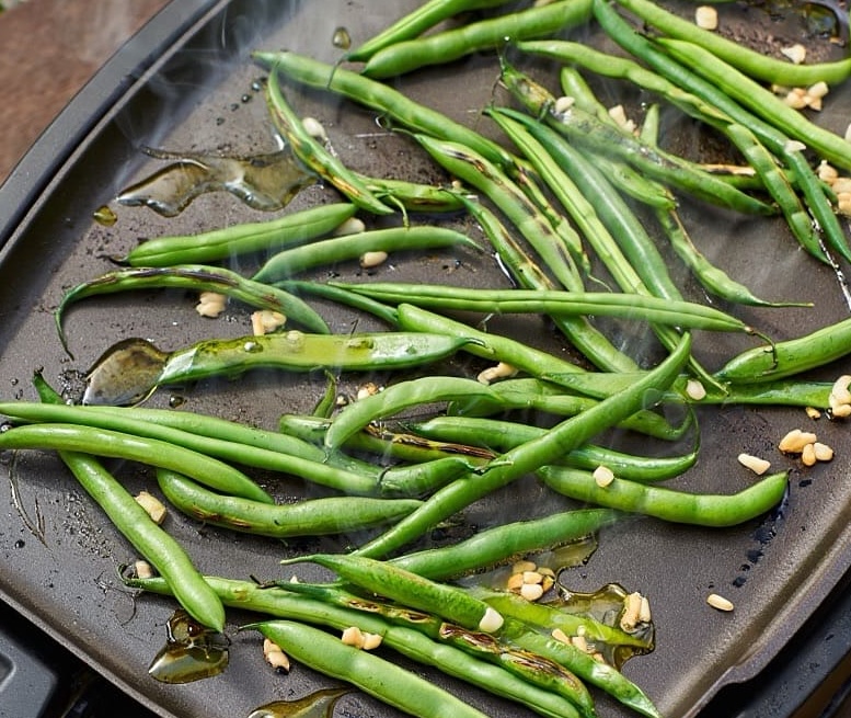 cuisson des haricots verts à la plancha