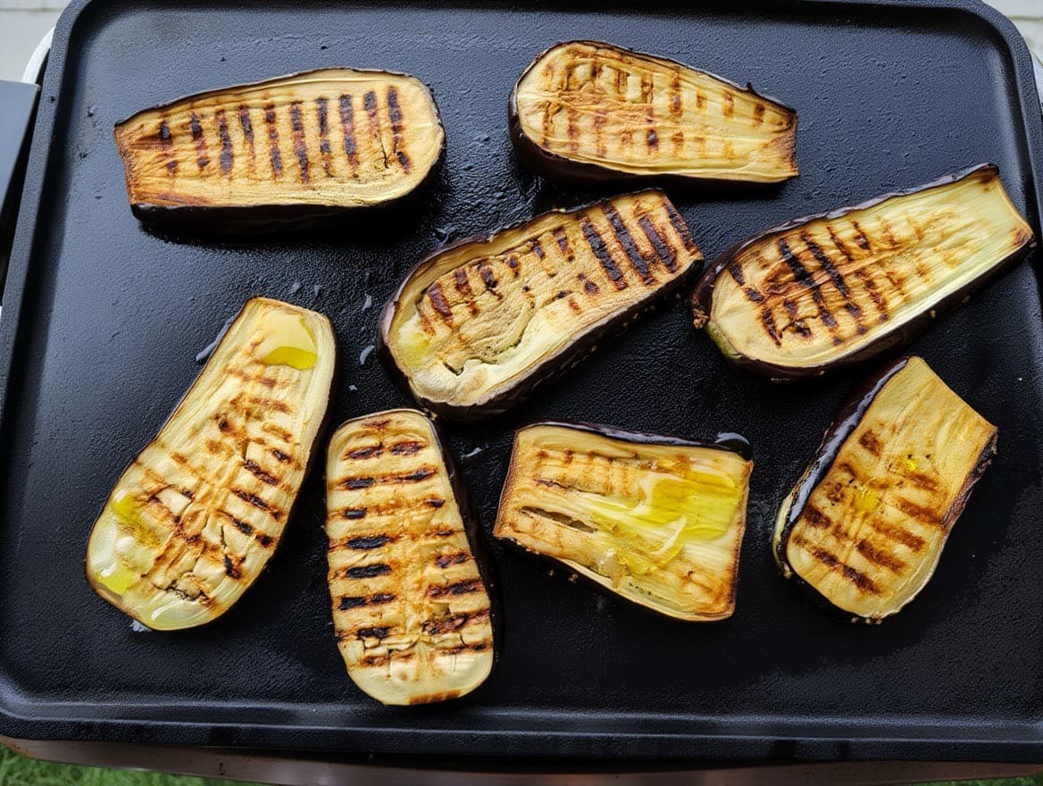 aubergines grillées à la plancha