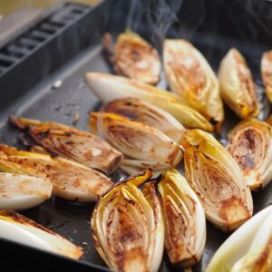 endives cuites sur une plancha
