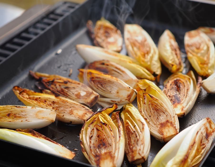 endives cuites sur une plancha