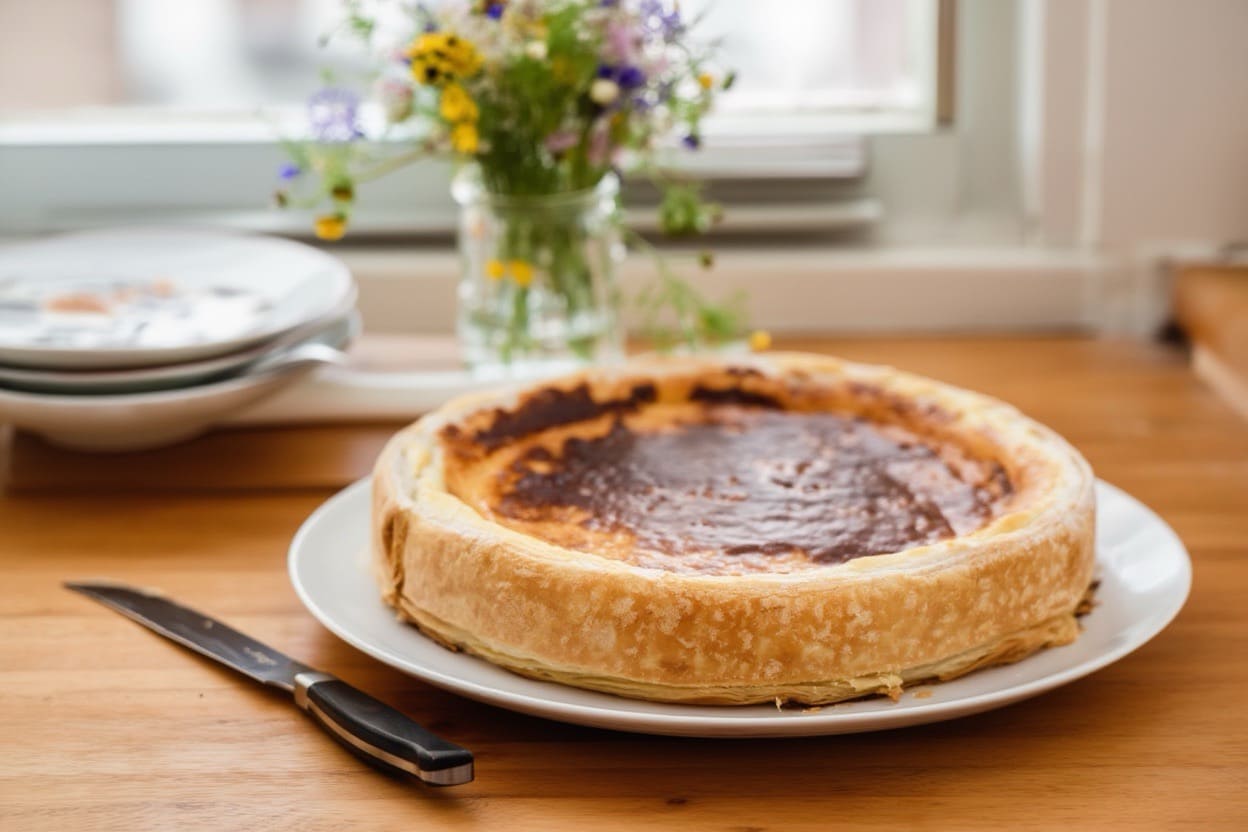 flantaart réalisé avec un thermomix