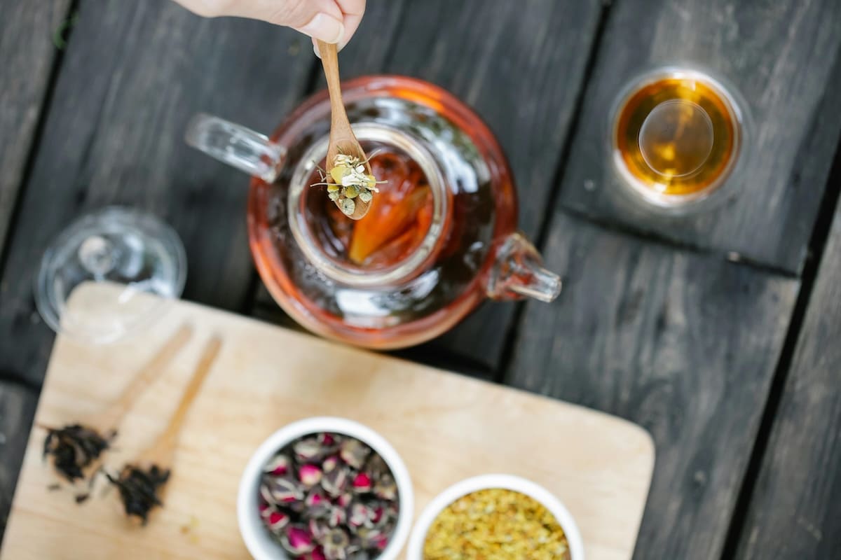 infusion d'un bon thé