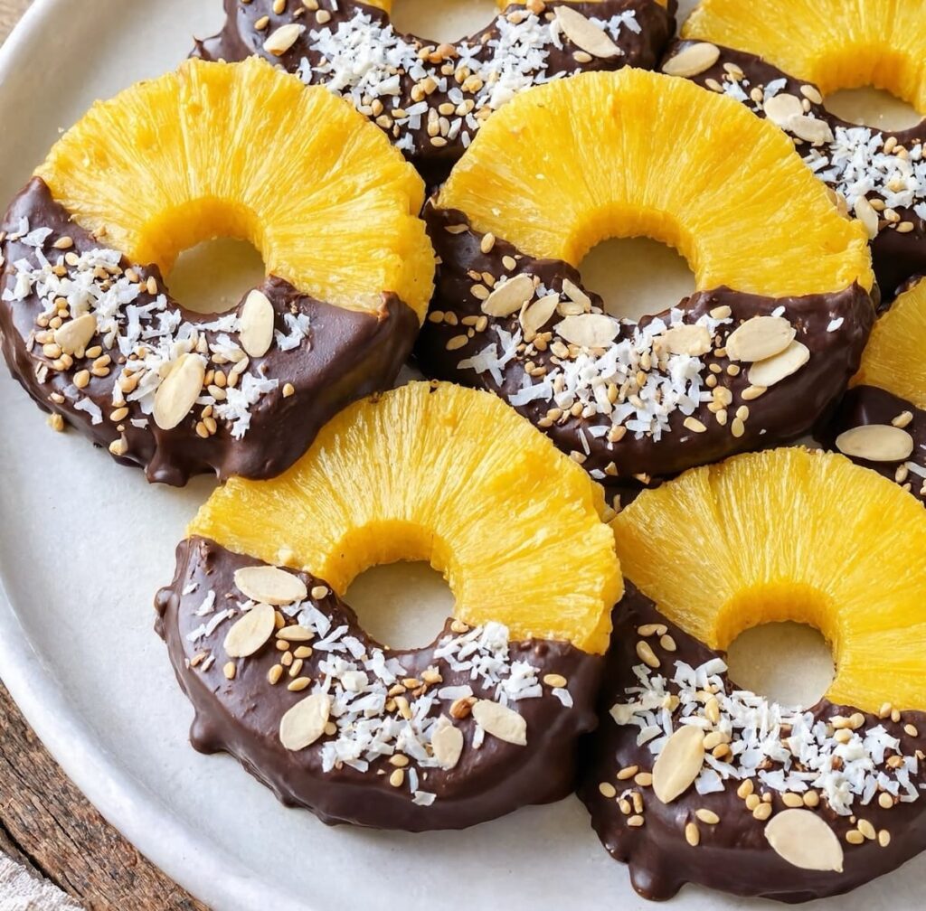 ananas enrobé de chocolat